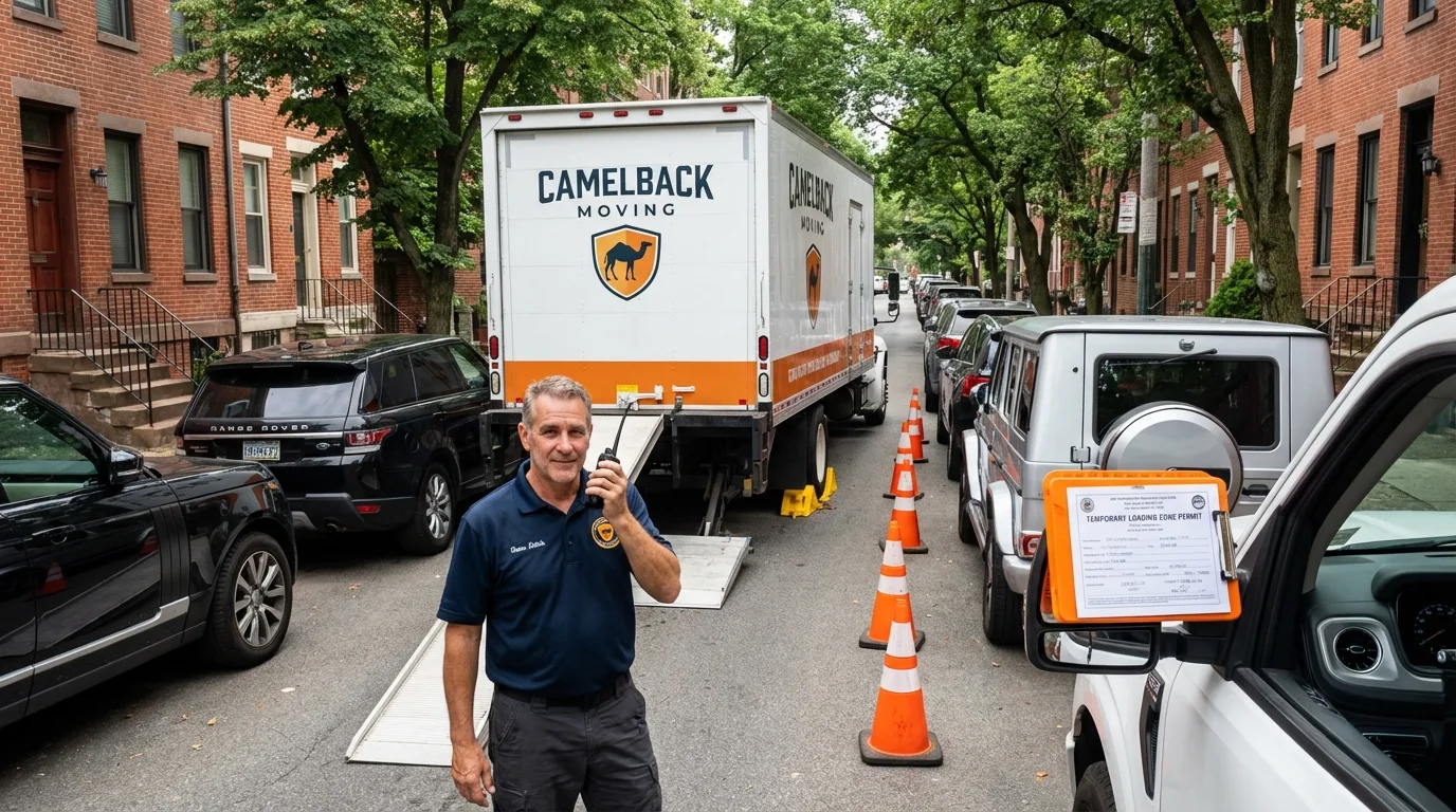 City street loading permit setup in East Syracuse, NY